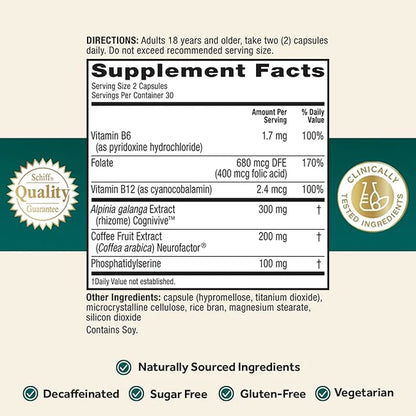 Brain Health Support Formula | Cognitive Wellness & Mental Performance Supplement | 60 Capsules
